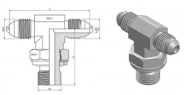 TN515-JIC 1.1/16"R1/2"