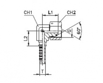 BSP 1/2"-14/90-08 DN12 (C) compact