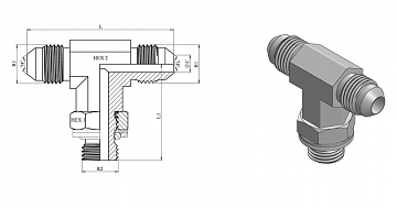 TN515-JIC 3/4"-М16х1,5