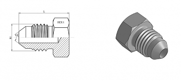 Заглушка JIC 7/8" ZnNi (K)