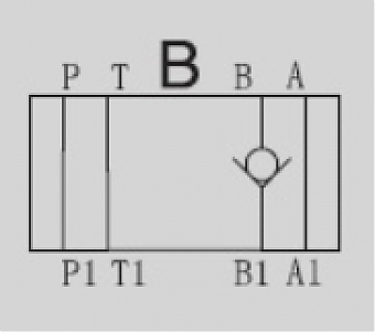 Клапан обратный модульный CETOP 3 в канал "B" Z1DS6B1-30