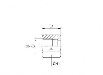 Гайка накидная ORFS 1.11/16" (32 мм; 1.1/4")