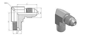 TN94-JIC 1.5/16"-NPT 1"