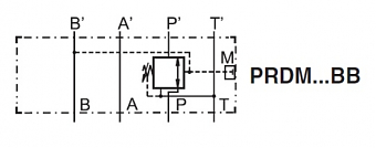 Клапан редукционный модульный CETOP 3 в канал "B" PRDM2BB16SVG