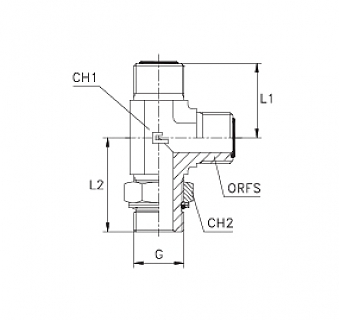 TN516-ORFS 1"-R 1/2"