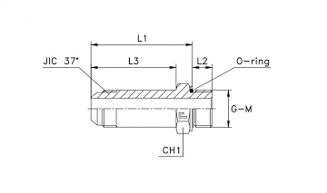 TN92GG-JIC 9/16"-М14х1,5 L-57