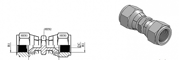 Адаптер JIC 3/4" (Г-Г)