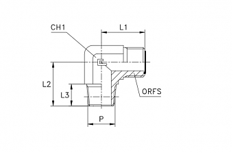 TN94-ORFS 1.3/16"-NPT 1"