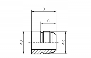 Адаптер приварной MALE JIC 7/16"