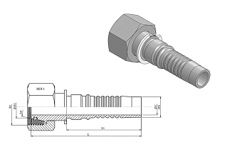 M52x2,0/0-24 DKOL int DN38