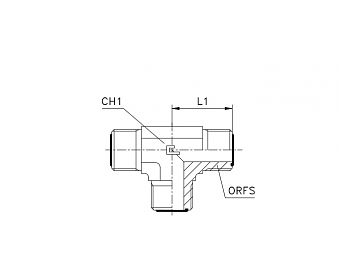 ТРОЙНИК ORFS 1.7/16 "-12 (Ш-Ш-Ш)