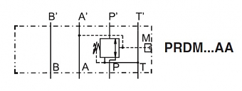 Клапан редукционный модульный CETOP 3 в канал "A" PRDM2AA21SVG