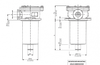 Фильтр сливной HF 502-20 в сборе