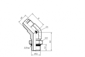 TN517-JIC 7/16"-1/2"-20 UNF