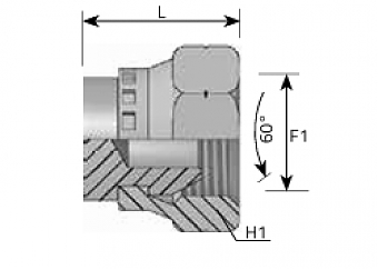 Заглушка с гайкой DKM M27x1,5