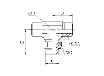 TN515-ORFS 1"-R 1/4"