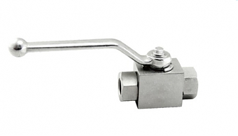 Кран двухходовой  BSPP 3/4" 315 bar (К) (с отверстиями для крепежа)