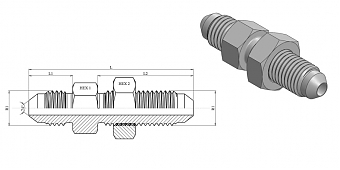 переборочный Male JIC 1.5/16"-JIC 1.5/16"
