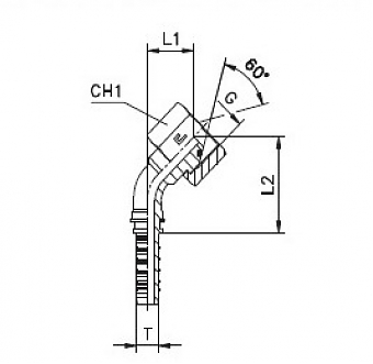 BSP 3/8"-19/45-04 DN6 (С) (O-RING)