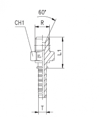 BSPT 3/8"-19/0-08 DN12